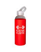 Prime Line 18oz Glass Bottle With Color Silicone Sleeve red DecoFront