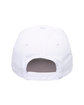 Outdoor Cap Structured Solid Back Hat white ModelBack