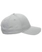 Outdoor Cap Structured Solid Back Hat light grey ModelSide