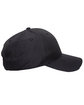 Outdoor Cap Structured Solid Back Hat black ModelSide