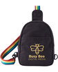 Prime Line b.free Pride Recycled Cotton Crossbody Bag rainbow DecoFront