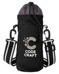 Prime Line Academy Eco-Friendly Water Bottle Bag with Storage Pocket black DecoFront