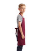 Artisan Collection by Reprime Youth Recycled Apron burgundy ModelSide