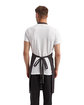Artisan Collection by Reprime Unisex 'Colours' Recycled Bib Apron with Pocket black denim ModelBack