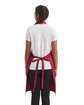 Artisan Collection by Reprime Unisex 'Colours' Recycled Bib Apron with Pocket burgundy ModelBack