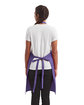 Artisan Collection by Reprime Unisex 'Colours' Recycled Bib Apron with Pocket purple ModelBack