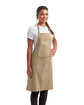 Artisan Collection by Reprime Unisex 'Colours' Recycled Bib Apron with Pocket khaki ModelQrt