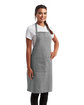 Artisan Collection by Reprime Unisex 'Colours' Recycled Bib Apron with Pocket grey denim ModelQrt