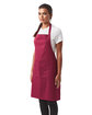 Artisan Collection by Reprime Unisex 'Colours' Recycled Bib Apron with Pocket burgundy ModelQrt