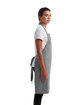 Artisan Collection by Reprime Unisex 'Colours' Recycled Bib Apron with Pocket grey denim ModelSide