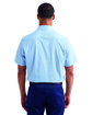 Artisan Collection by Reprime Men's Microcheck Gingham Short-Sleeve Cotton Shirt lt blue/ white ModelBack