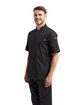Artisan Collection by Reprime Unisex Short-Sleeve Recycled Chef's Coat black ModelQrt