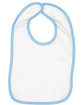 Rabbit Skins Infant Contrast Trim Bib  