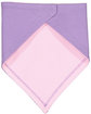 Rabbit Skins Infant Premium Jersey Bandana Bib lavender/ pink ModelBack