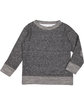Rabbit Skins Toddler Harborside Melange French Terry Crewneck with Elbow Patches  