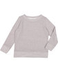 Rabbit Skins Toddler Harborside Melange French Terry Crewneck with Elbow Patches  