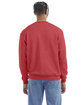 Champion Adult Powerblend Crewneck Sweatshirt scarlet heather ModelBack