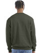 Champion Adult Powerblend Crewneck Sweatshirt dark green hthr ModelBack