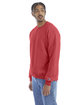 Champion Adult Powerblend Crewneck Sweatshirt scarlet heather ModelQrt