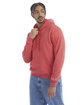 Champion Adult Powerblend Pullover Hooded Sweatshirt scarlet heather ModelQrt