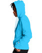 Champion Adult Powerblend Pullover Hooded Sweatshirt blue lagoon ModelSide