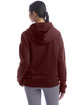 Champion Ladies' PowerBlend Relaxed Hooded Sweatshirt maroon ModelBack