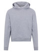 Champion Ladies' PowerBlend Relaxed Hooded Sweatshirt light steel OFFront