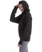 Champion Ladies' PowerBlend Relaxed Hooded Sweatshirt black ModelSide