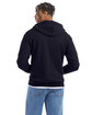 Champion Adult Powerblend Full-Zip Hooded Sweatshirt navy ModelBack