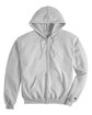 Champion Adult Powerblend Full-Zip Hooded Sweatshirt silver grey OFFront