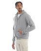 Champion Adult Powerblend Full-Zip Hooded Sweatshirt light steel ModelQrt