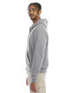 Champion Adult Powerblend Full-Zip Hooded Sweatshirt light steel ModelSide