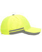 Outdoor Cap Structured Solid Back Hat safety yellow ModelSide