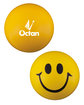 Prime Line Round Smiley Face Shape Stress Ball yellow DecoFront