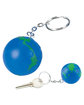 Prime Line Globe Earth Shape Stress Ball Keychain  