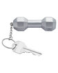 Prime Line Dumbbell Shape Stress Ball Keychain silver ModelBack