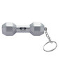 Prime Line Dumbbell Shape Stress Ball Keychain silver DecoFront