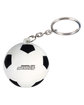 Prime Line Soccer Ball Shape Stress Ball Keychain white DecoFront