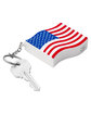 Prime Line Patriotic American Flag Shape Stress Ball Keychain white ModelQrt