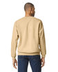 Gildan Adult Softstyle Fleece Crew Sweatshirt yellow haze ModelBack