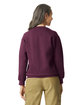 Gildan Adult Softstyle Fleece Crew Sweatshirt maroon ModelBack