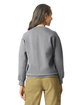 Gildan Adult Softstyle Fleece Crew Sweatshirt cement ModelBack