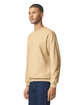 Gildan Adult Softstyle Fleece Crew Sweatshirt yellow haze ModelSide