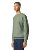 Gildan Adult Softstyle Fleece Crew Sweatshirt sage ModelSide