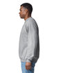 Gildan Unisex Softstyle Midweight Fleece Quarter-Zip Sweatshirt rs sport grey ModelSide