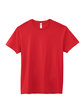 Fruit of the Loom Adult Sofspun Jersey Crew T-Shirt fiery red OFFront