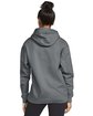 Gildan Adult Softstyle Fleece Pullover Hooded Sweatshirt charcoal ModelBack