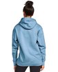 Gildan Adult Softstyle Fleece Pullover Hooded Sweatshirt stone blue ModelBack