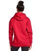 Gildan Adult Softstyle Fleece Pullover Hooded Sweatshirt red ModelBack