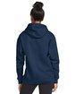 Gildan Adult Softstyle Fleece Pullover Hooded Sweatshirt navy ModelBack